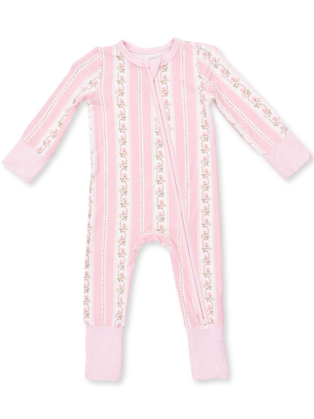 Angel Dear Antoinette Floral Stripe Convertible Romper 0-3 3-6 6-12 12-18 18-24